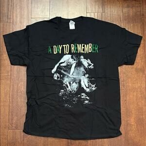 A Day to Remember Black Graphic Band Tee, Size Large, NWOT